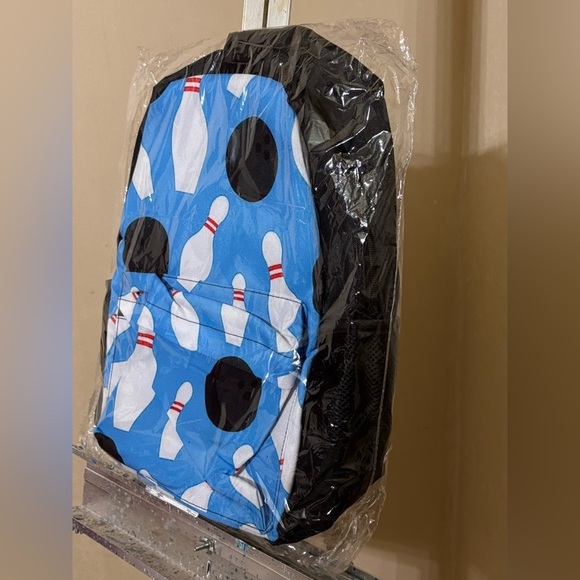 Bowling Pin Pattern Backpack - Picture 3 of 11